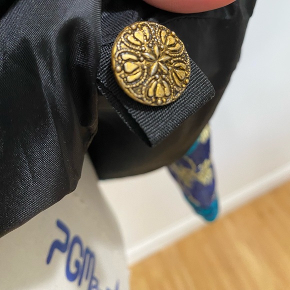 VINTAGE Indigo Moon Turquoise Embroidered Beaded Jacket Size Small - Picture 4 of 6